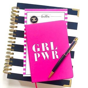 ❄️ GRL PWR Pink Journal Notebook, NWT